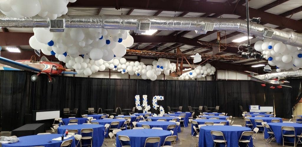 Sun and Fun balloon decorations for corporate client appreciation event in Lakeland Florida