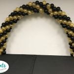 Table arch black and gold