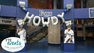 Tampa Bay Rays Theme night Country Howdy Balloon Ceiling swag