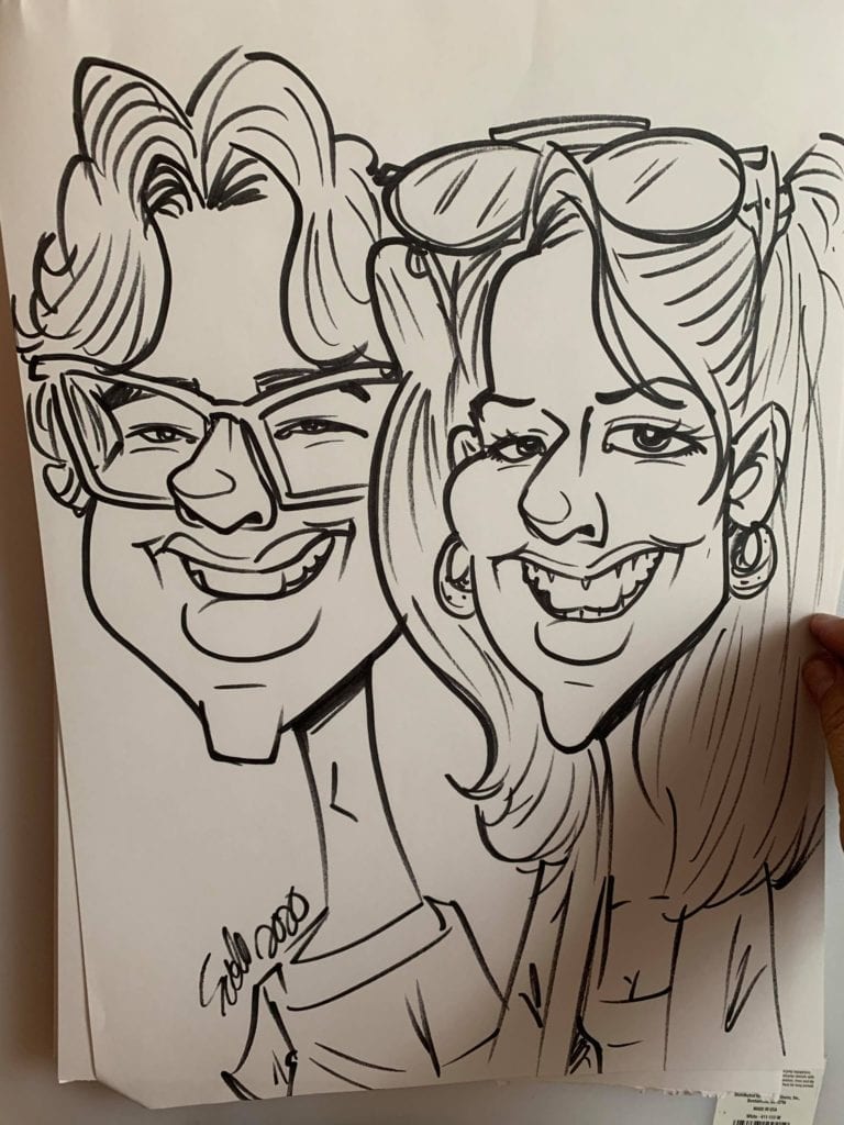 Tampa Caricature Artist sketch located in Highland Pines scaled