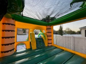 The inside of the bounce house slide for tampa bounce houses YTE Events and balloon decor
