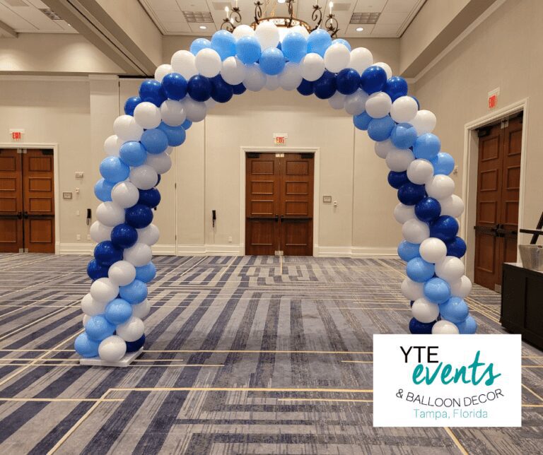 An Arch With A Twist – Tri-Color Balloon Arch