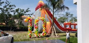 Turning 10 with quarantine balloon sculpture in yard tampa central florida scaled