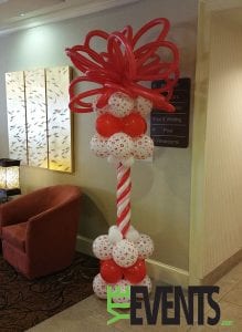 Valentines Day Column for Hotel Lobby YTEevents