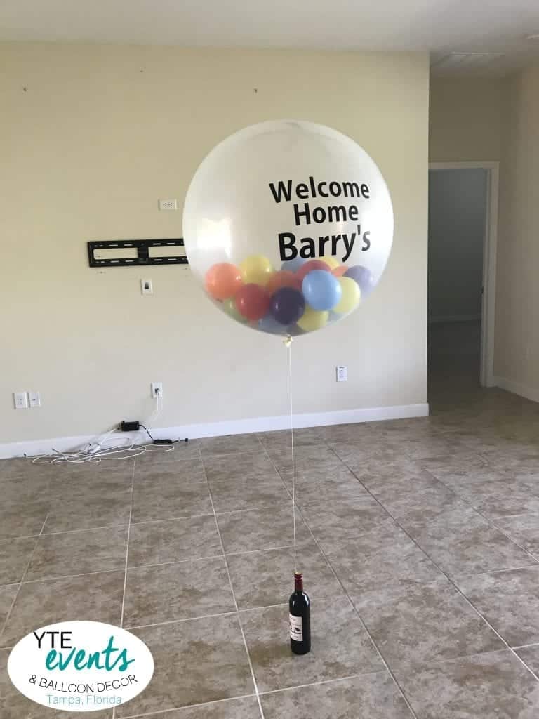 Welcome Home Balloon from Realtor