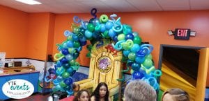 Wild and Crazy Balloon Arch for Monkey Joes in Oralndo FLorida