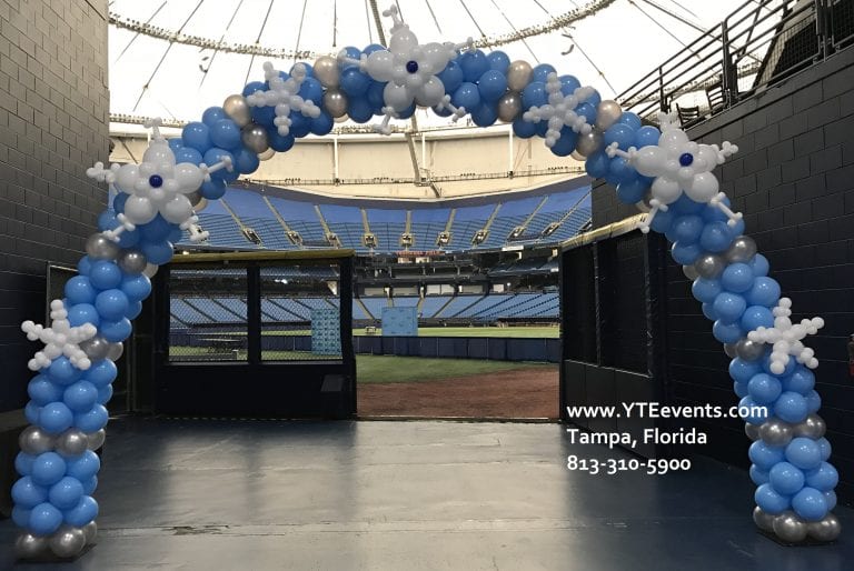 Christmas Arch in July for the Tampa Bay Rays