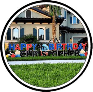 Yard Card Greeting Icon for Events in Tampa Florida