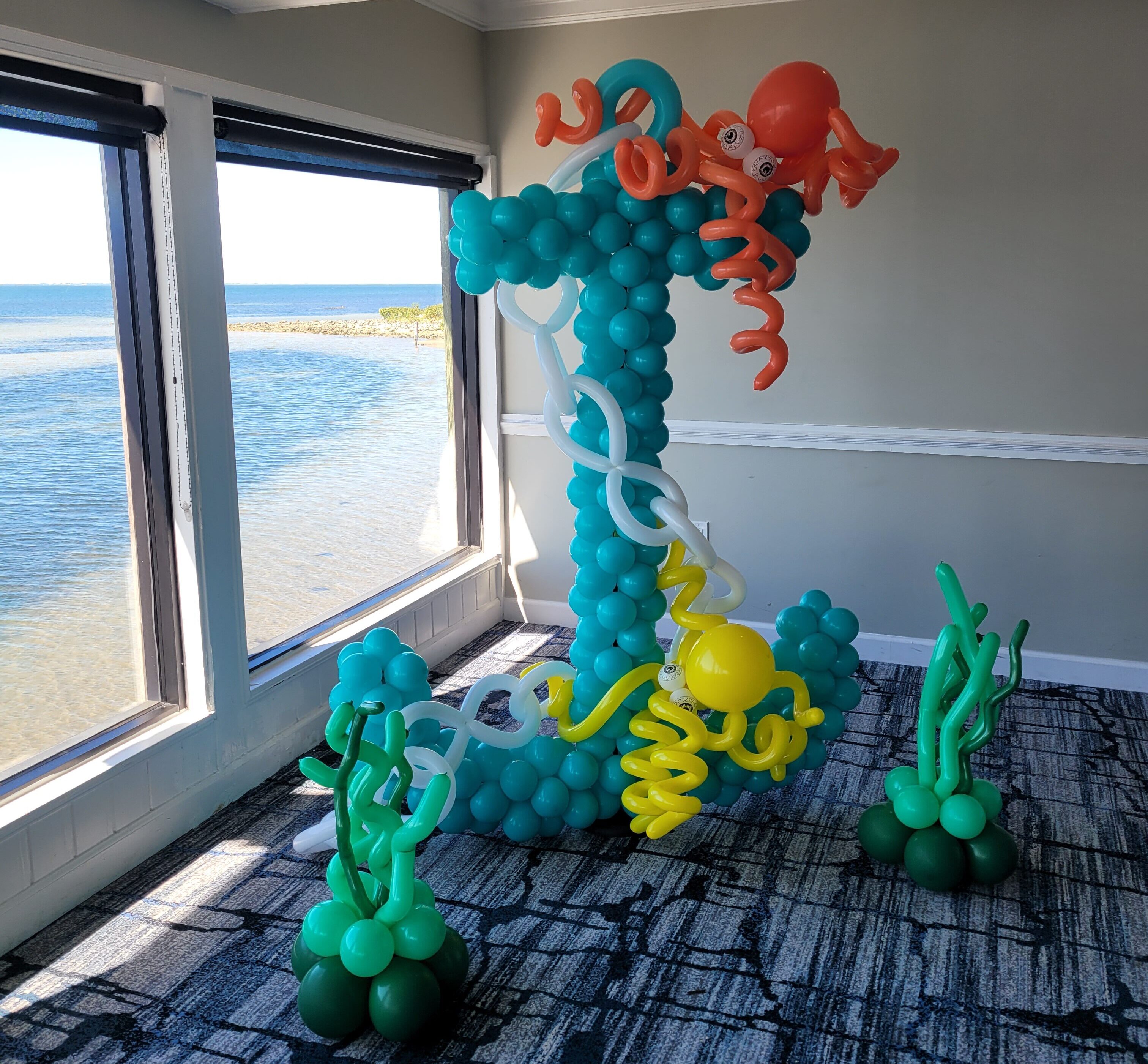 balloon anchor under the sea nautical