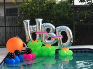 inflatable balloon sculpture swimming pool celebration Eastern Heights