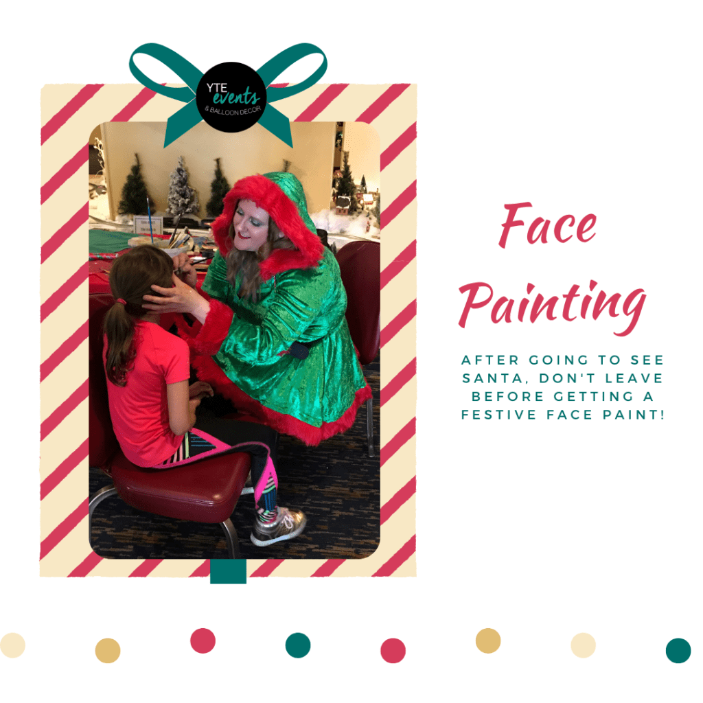 Christmas Holiday Celebration face painting