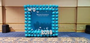 photo picture frame balloon decor for walden graduating class 2018