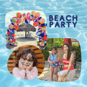 pool party pack beach ball arch facepainting moana hula dancer