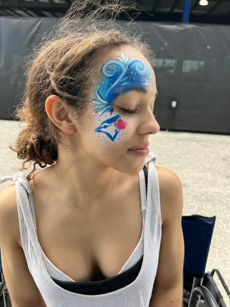 Face Painting For The Start of Baseball Training Season in Florida