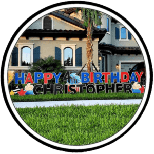 yard card greetings for events in tampa florida
